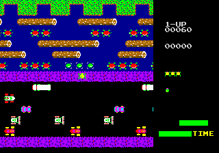 Frogger (USA) In game screenshot